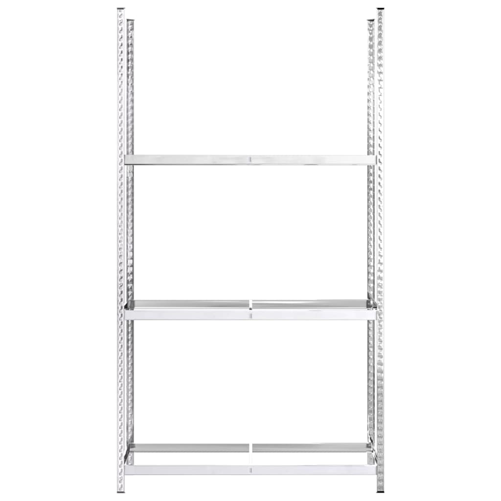 3-Layer Tire Rack Silver 110x40x200 cm Steel