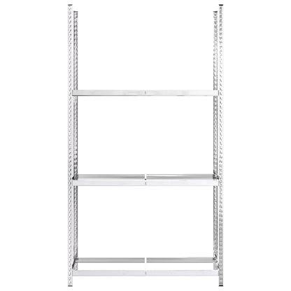 3-Layer Tire Rack Silver 110x40x200 cm Steel