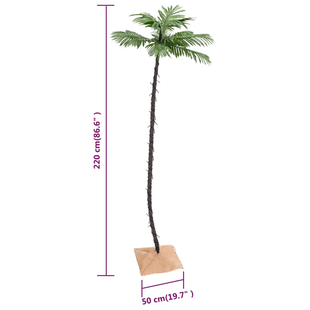 LED Palm Tree Warm White 136 LEDs 220 cm