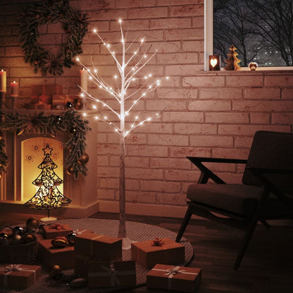 LED White Birch Tree Warm White 72 LEDs 150 cm