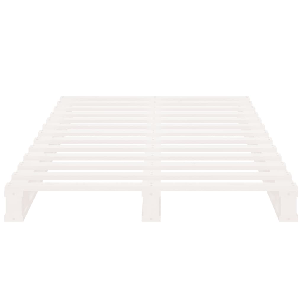 Pallet Bed without Mattress White 90x200 cm Solid Wood