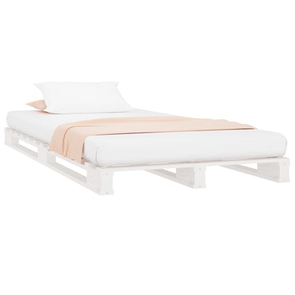 Pallet Bed without Mattress White 100x200 cm Solid Wood