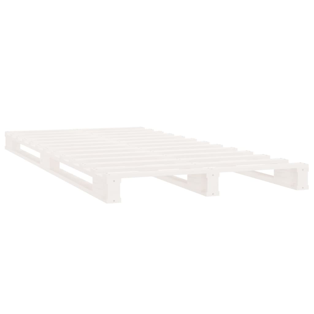 Pallet Bed without Mattress White 100x200 cm Solid Wood