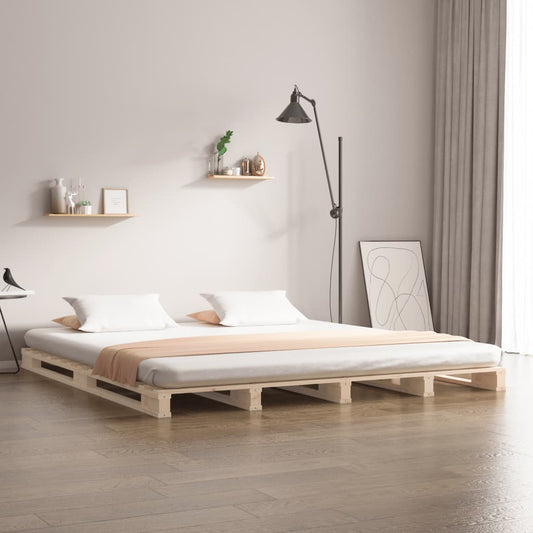 Pallet Bed without Mattress 140x200 cm Solid Wood