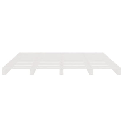 Pallet Bed without Mattress White Super King Size Solid Wood