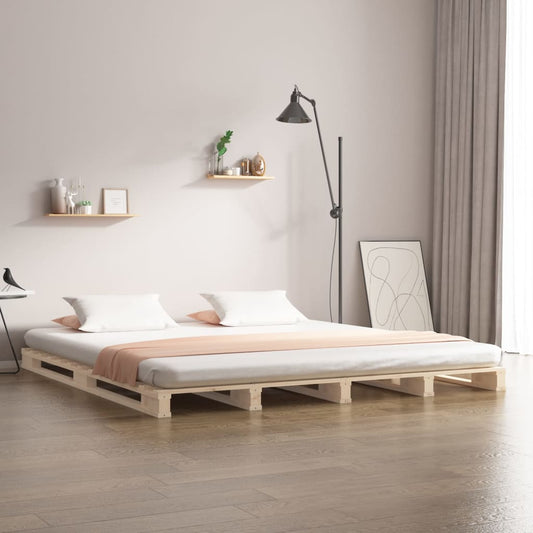 Pallet Bed without Mattress 200x200 cm Solid Wood