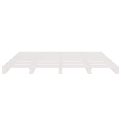 Pallet Bed without Mattress White 200x200 cm Solid Wood