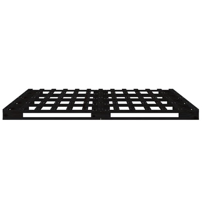 Pallet Bed without Mattress Black Small Double Solid Wood