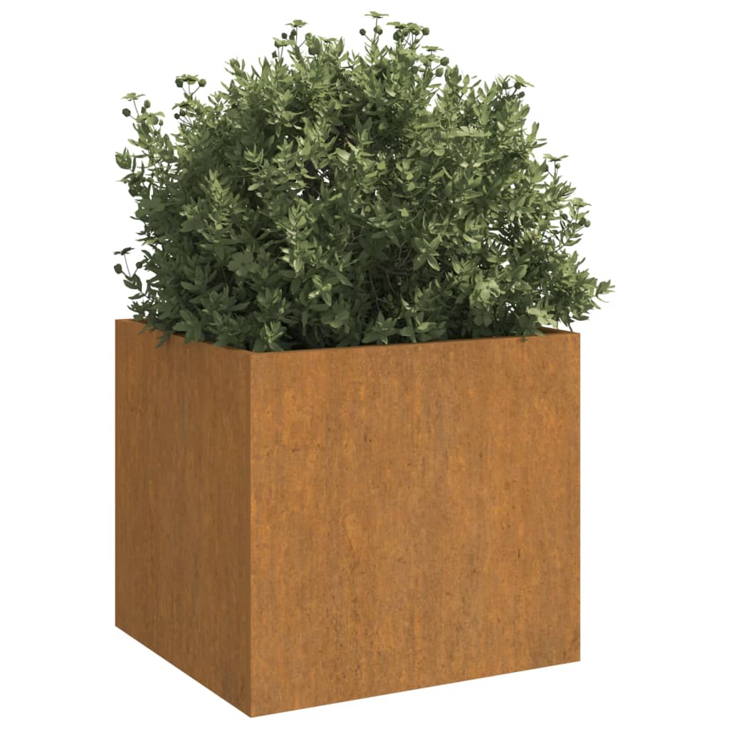 Planter 49x47x46 cm Corten Steel