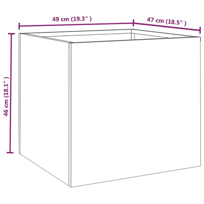 Planter 49x47x46 cm Corten Steel