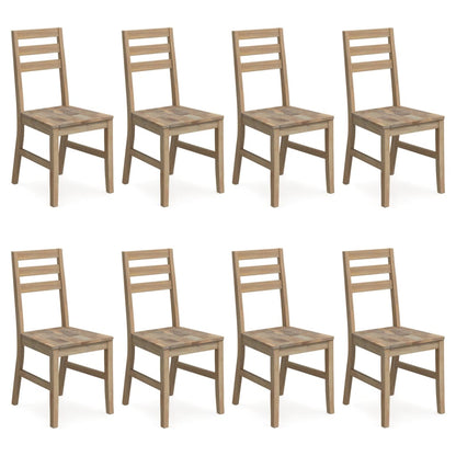 Dining Chairs 8 pcs Solid Wood Acacia