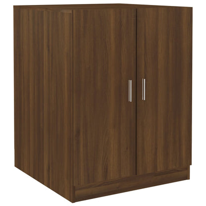 Washing Machine Cabinet Brown Oak Engineered Wood