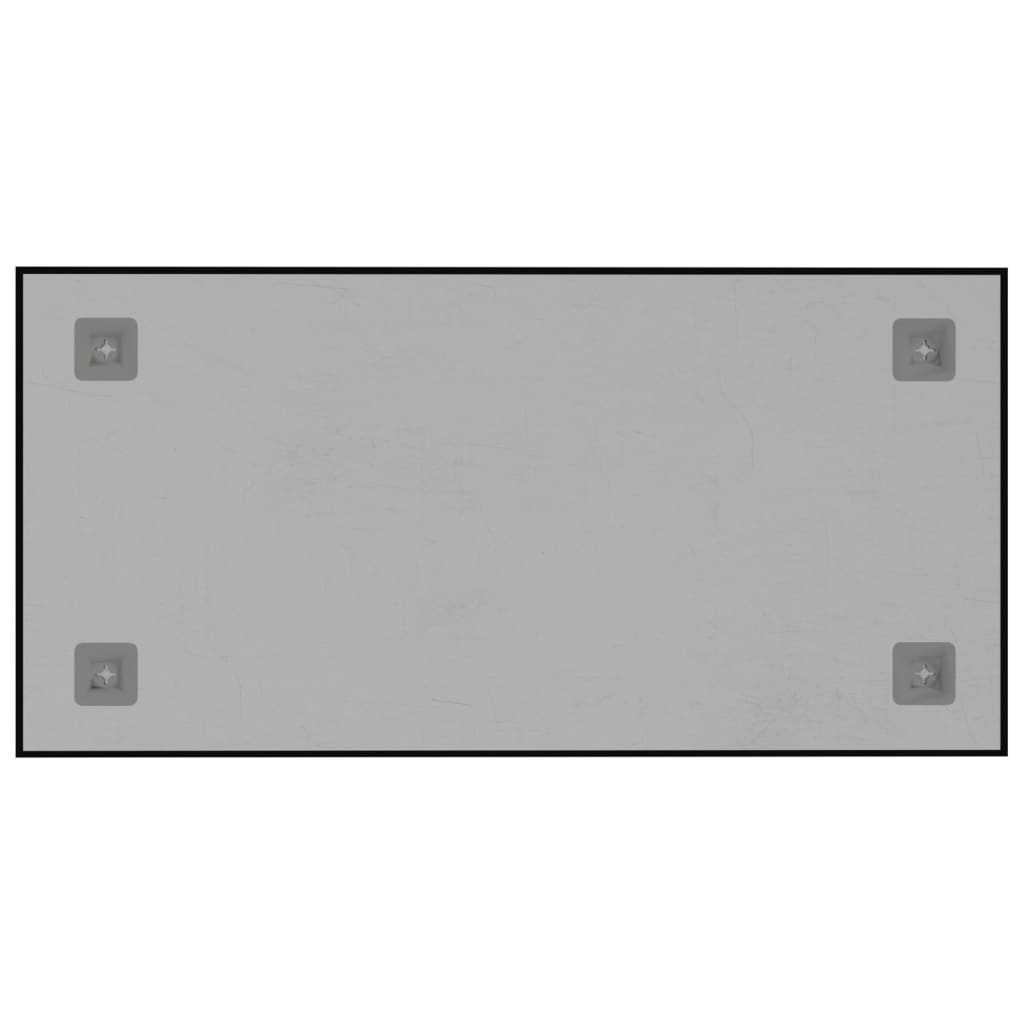 Wall-mounted Magnetic Board Black 60x30 cm Tempered Glass