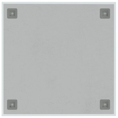 Wall-mounted Magnetic Board White 40x40 cm Tempered Glass