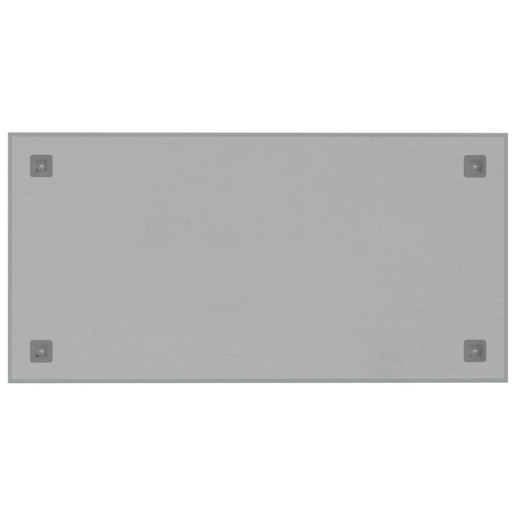 Wall-mounted Magnetic Board White 80x40 cm Tempered Glass