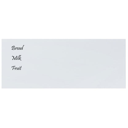 Wall-mounted Magnetic Board White 100x40 cm Tempered Glass