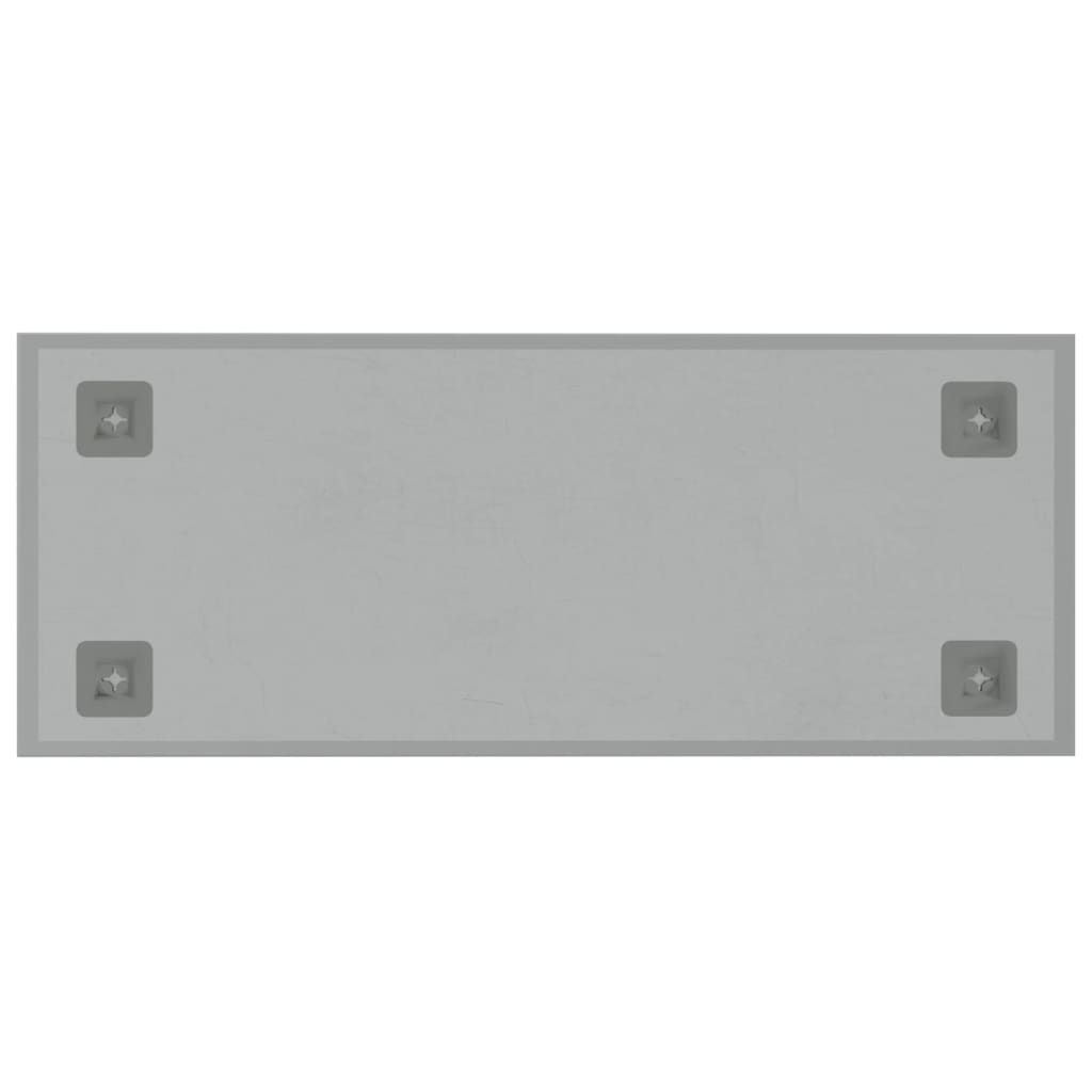 Wall-mounted Magnetic Board White 50x20 cm Tempered Glass