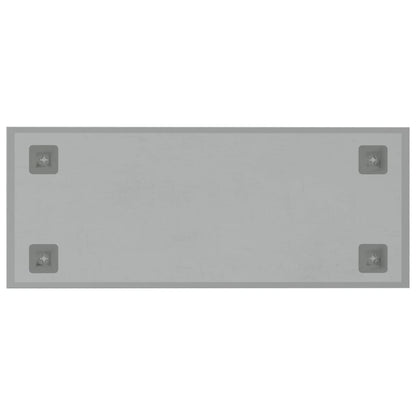 Wall-mounted Magnetic Board White 50x20 cm Tempered Glass