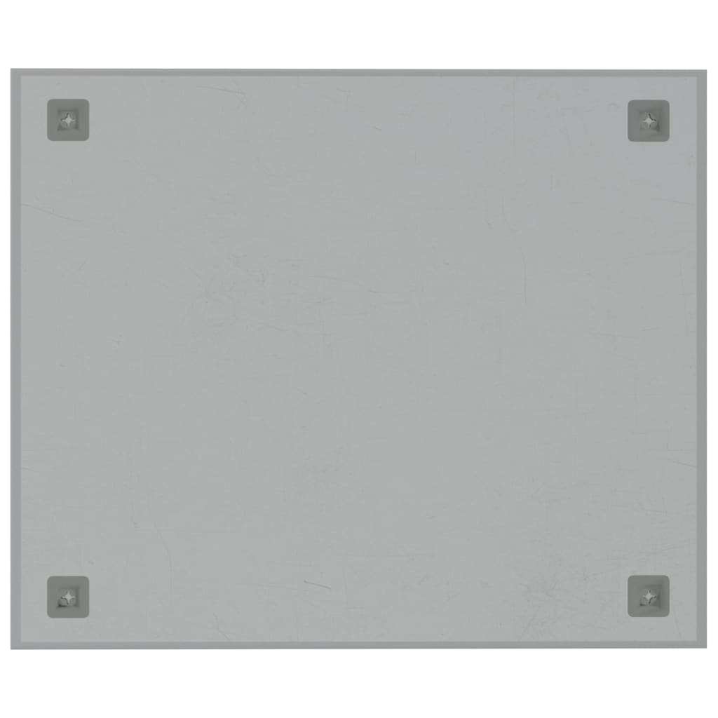 Wall-mounted Magnetic Board White 60x50 cm Tempered Glass