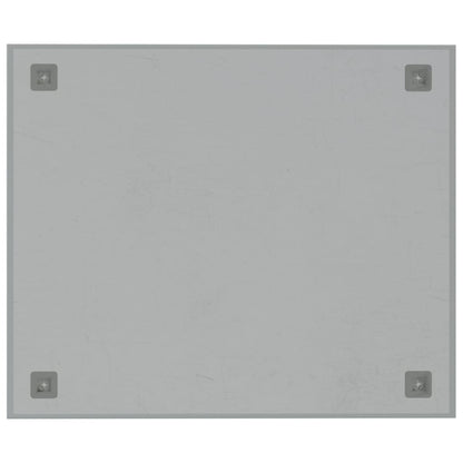 Wall-mounted Magnetic Board White 60x50 cm Tempered Glass