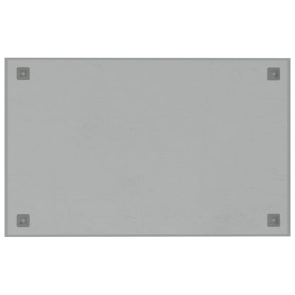 Wall-mounted Magnetic Board White 80x50 cm Tempered Glass