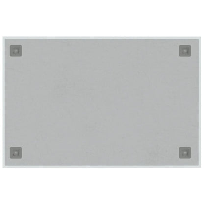 Wall-mounted Magnetic Board White 60x40 cm Tempered Glass