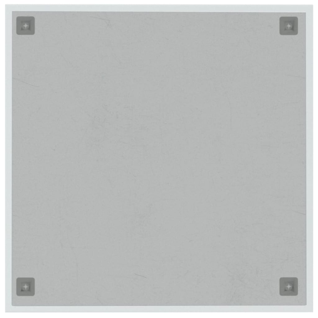 Wall-mounted Magnetic Board White 60x60 cm Tempered Glass