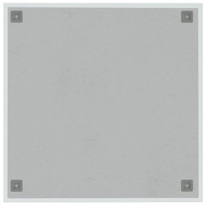 Wall-mounted Magnetic Board White 60x60 cm Tempered Glass