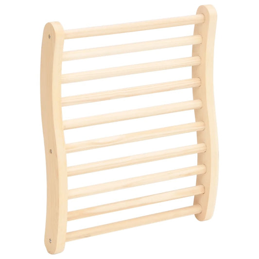 S-Shape Sauna Backrest Solid Wood Pine