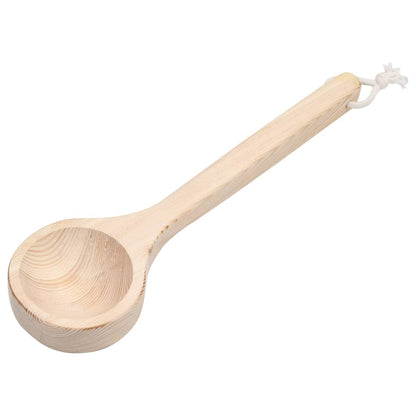 Sauna Bucket and Ladle Set Solid Wood Pine