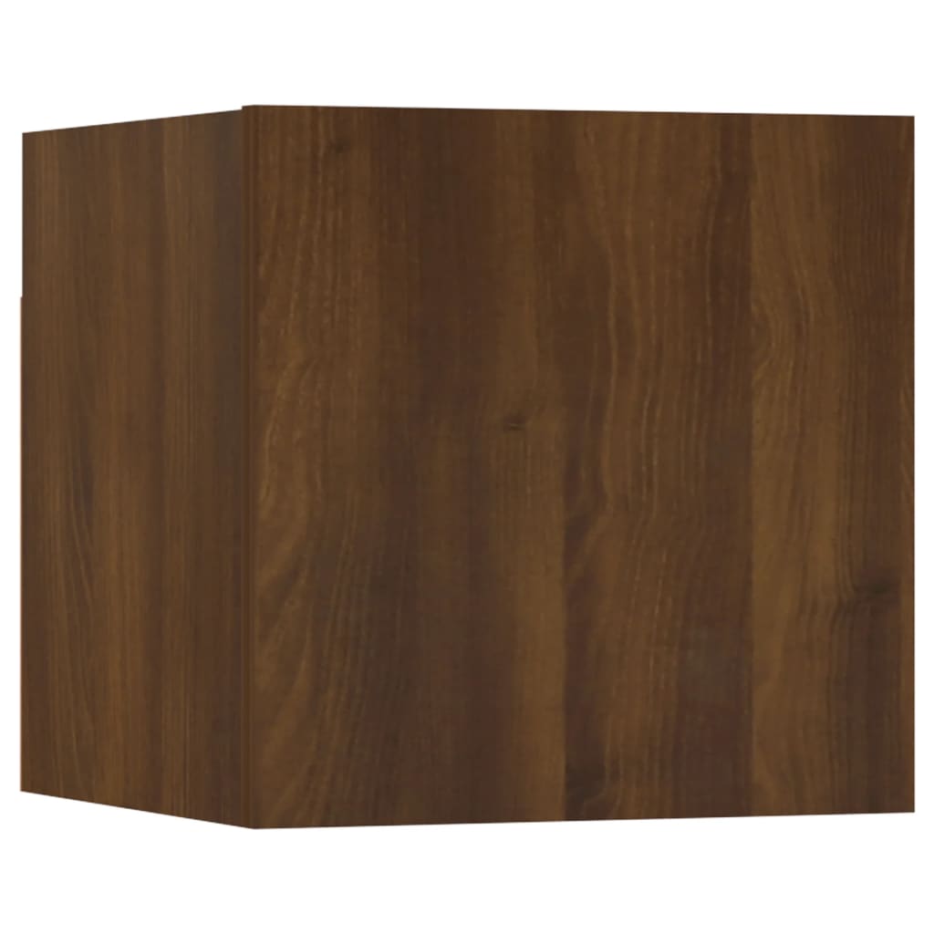 Wall-mounted TV Cabinets 8 pcs Brown Oak 30.5x30x30 cm