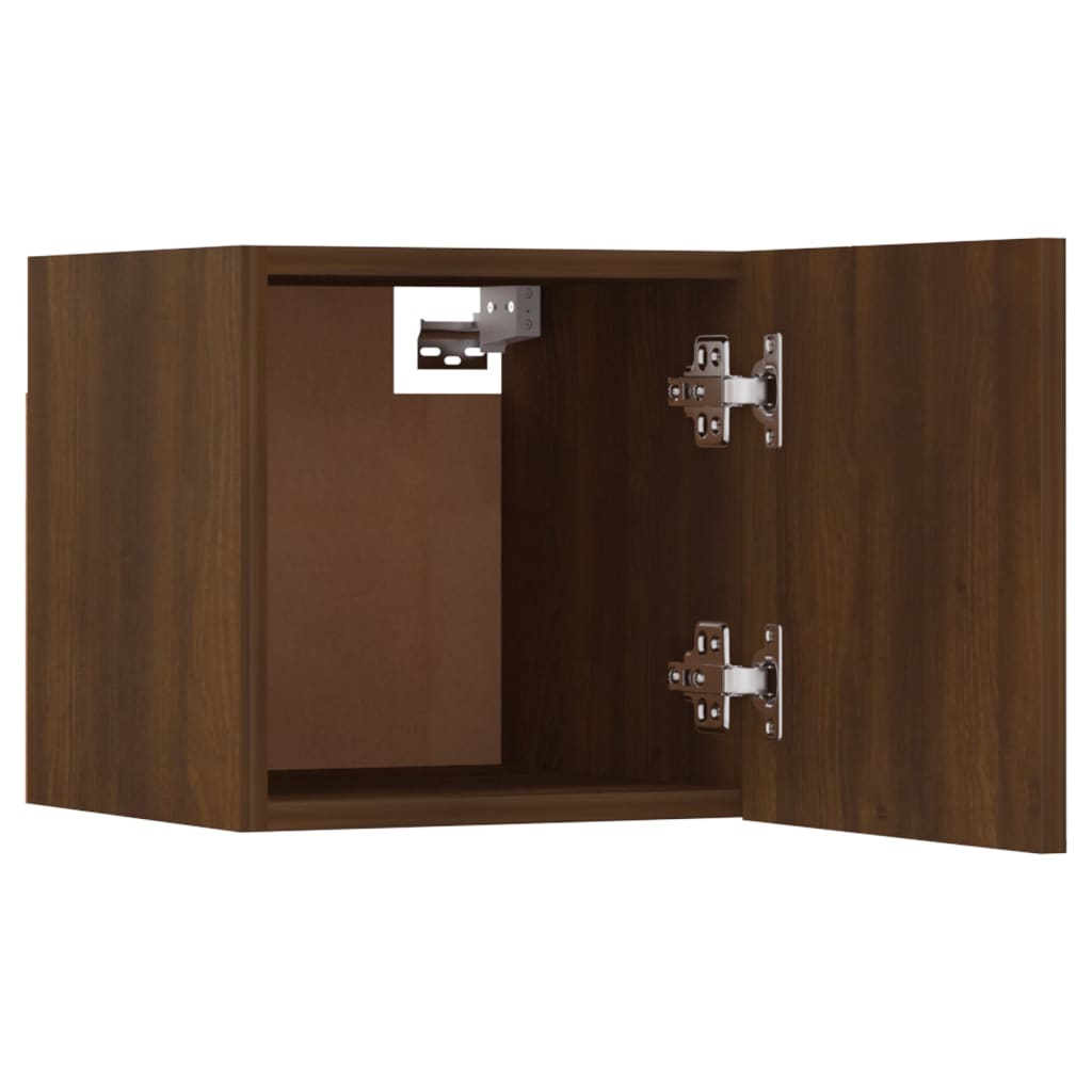 Wall-mounted TV Cabinets 8 pcs Brown Oak 30.5x30x30 cm