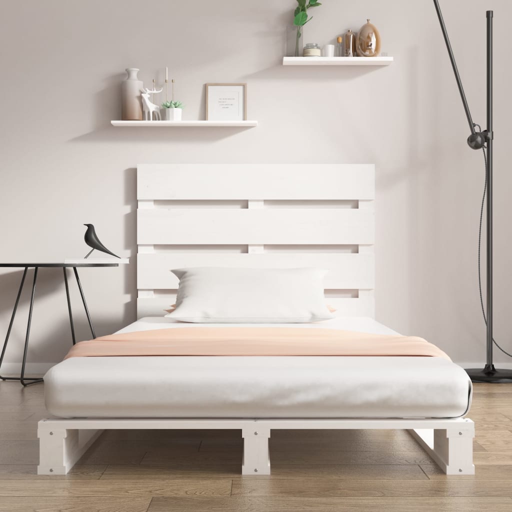 Bed Frame without Mattress White 90x200 cm Solid Wood Pine