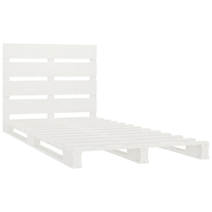 Bed Frame without Mattress White 90x200 cm Solid Wood Pine