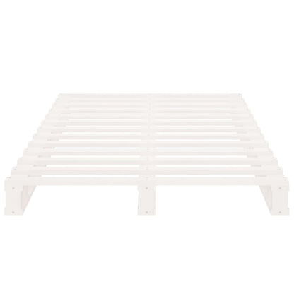 Bed Frame without Mattress White 90x200 cm Solid Wood Pine