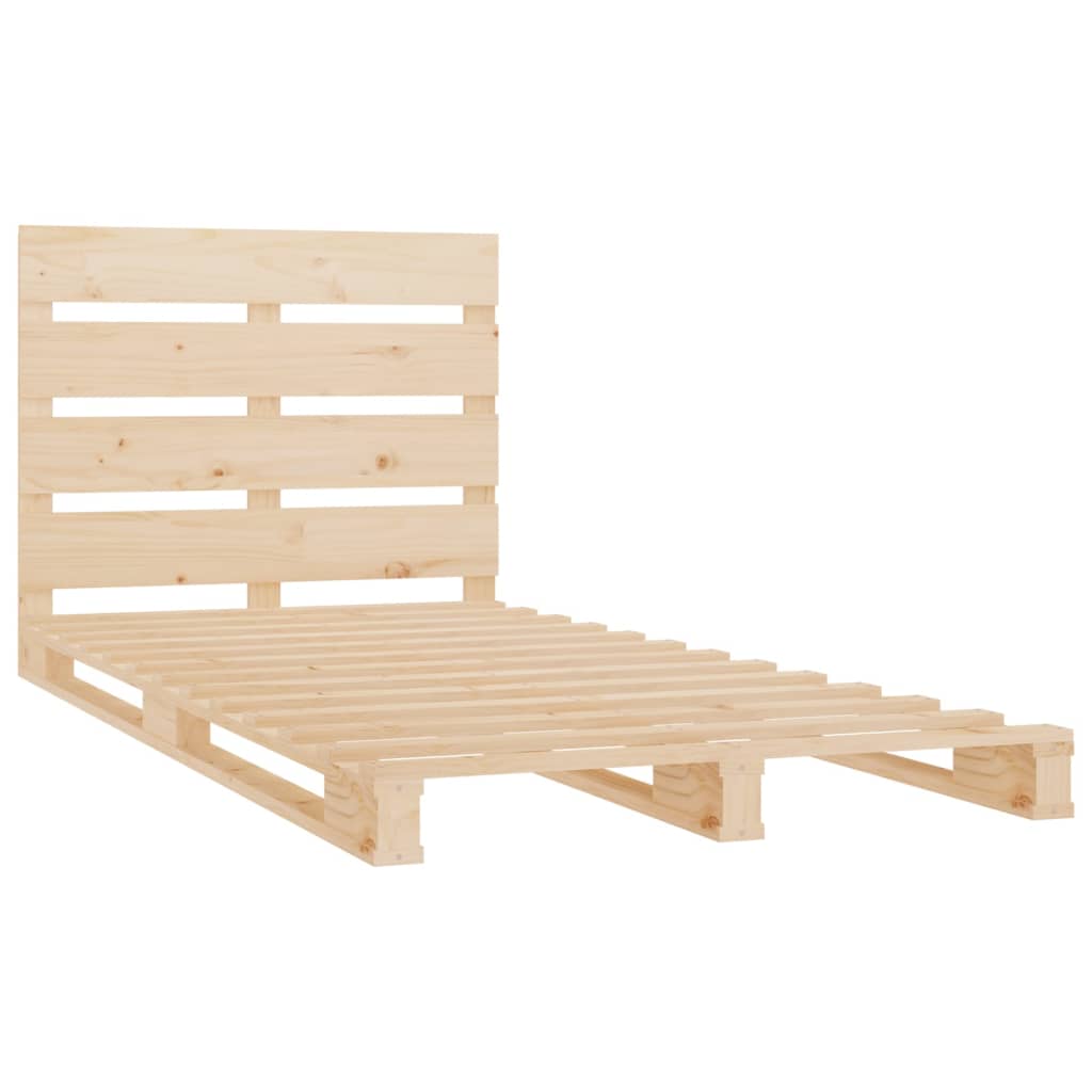 Bed Frame without Mattress 100x200 cm Solid Wood Pine