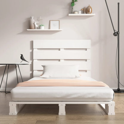 Bed Frame without Mattress White 100x200 cm Solid Wood Pine