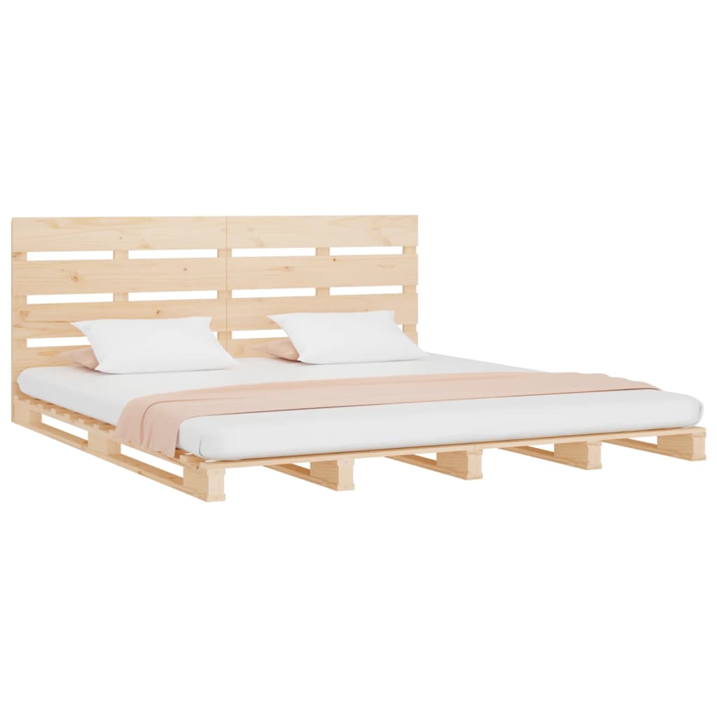 Bed Frame without Mattress 120x200 cm Solid Wood Pine