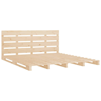 Bed Frame without Mattress 120x200 cm Solid Wood Pine