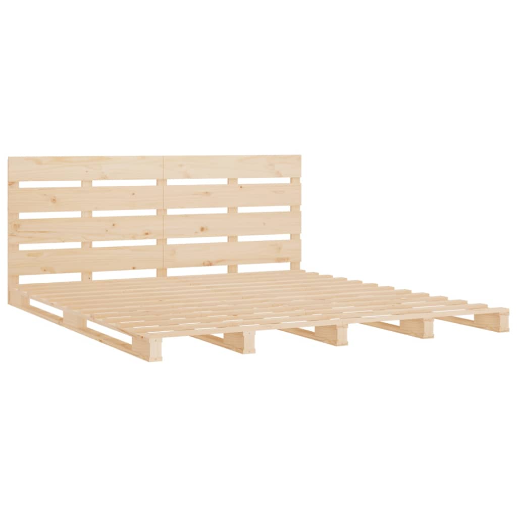 Bed Frame without Mattress 140x200 cm Solid Wood Pine