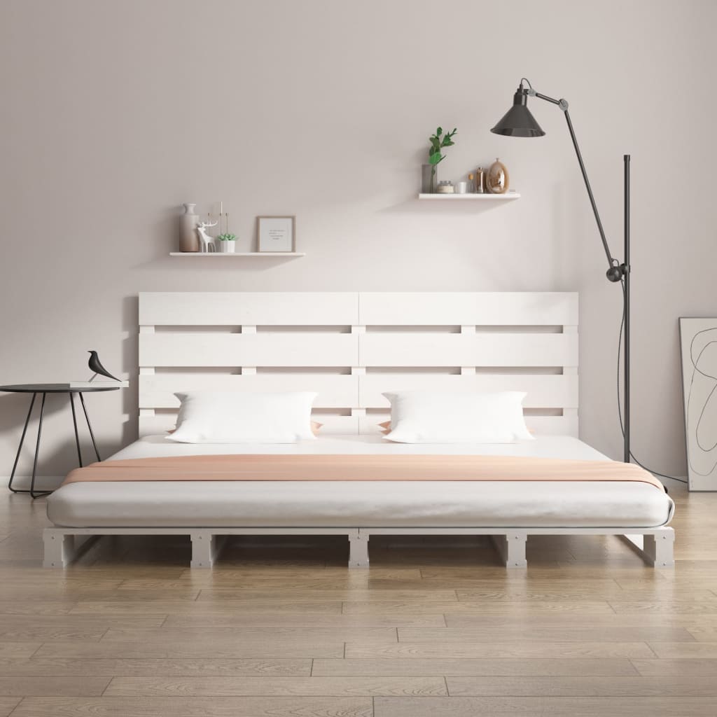 Bed Frame without Mattress White 140x200 cm Solid Wood Pine