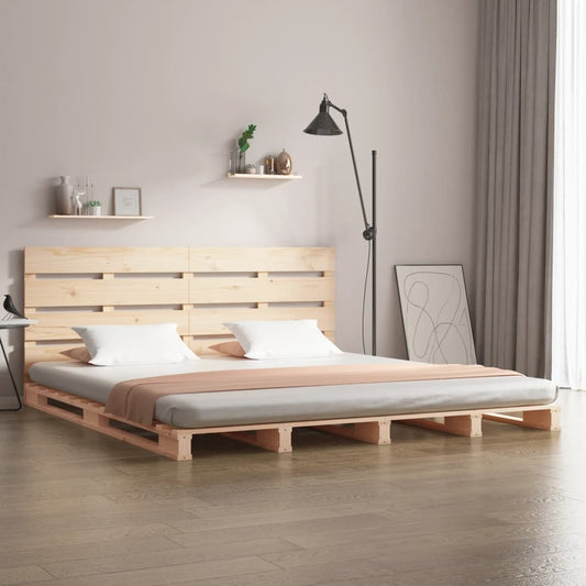 Bed Frame without Mattress 150x200 cm King Size Solid Wood Pine