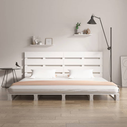 Bed Frame without Mattress White 160x200 cm Solid Wood Pine