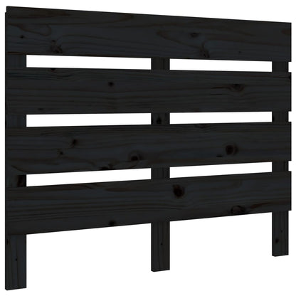 Bed Frame Black 75x190 cm Small Single Solid Wood Pine