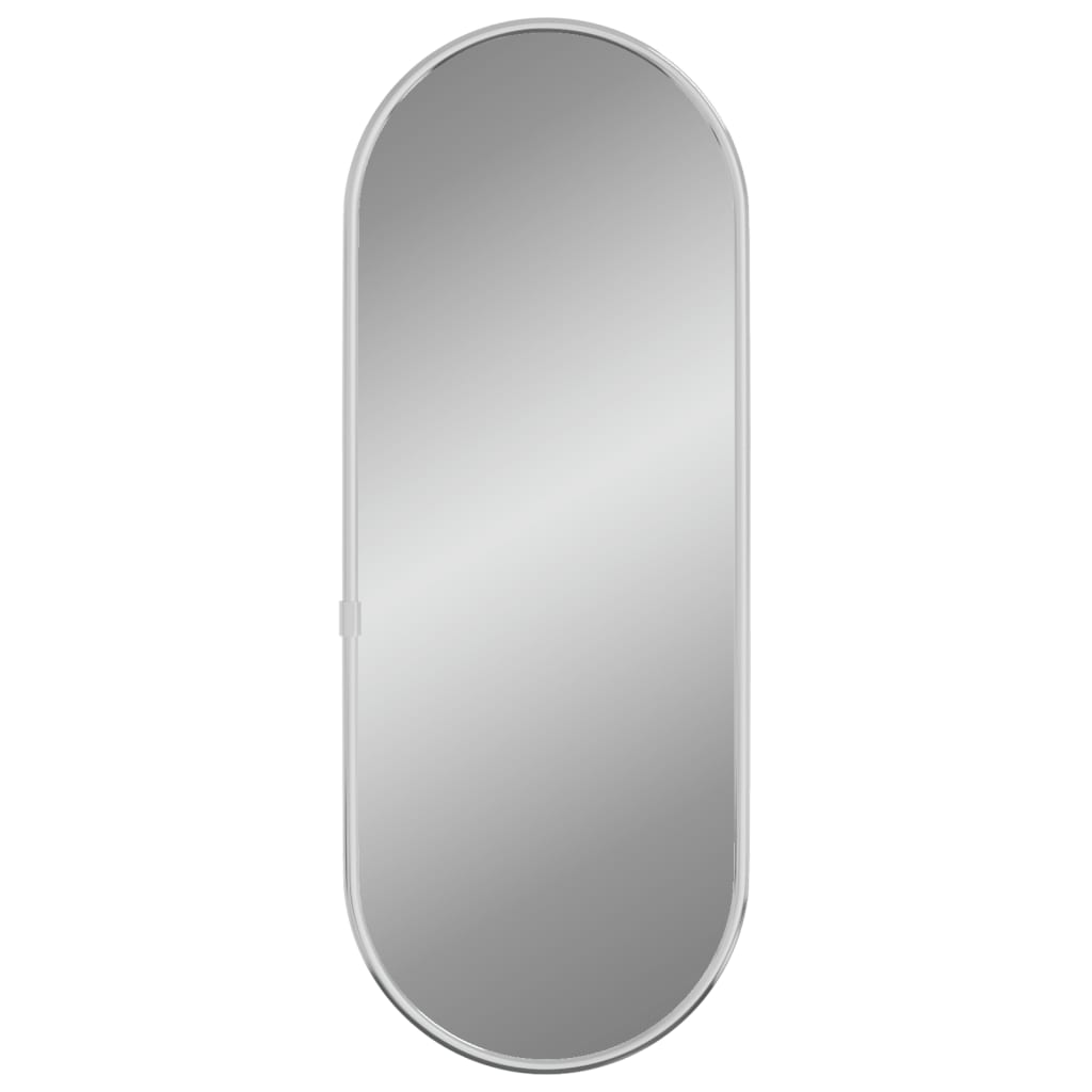 Wall Mirror Silver 40x15 cm Oval