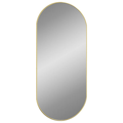 Wall Mirror Gold 100x45 cm Oval