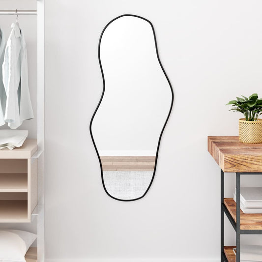 Wall Mirror Black 100x45 cm