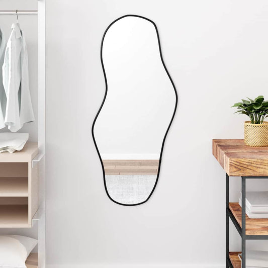 Wall Mirror Black 100x45 cm