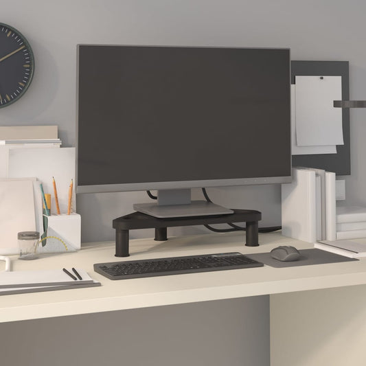 Corner Monitor Stand Black 49x28x10.5 cm