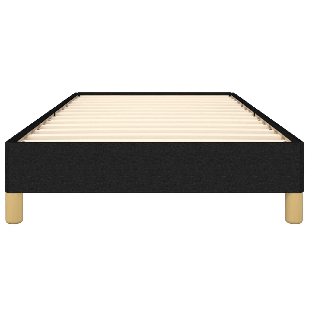 Bed Frame Black 90x190 cm Single Fabric